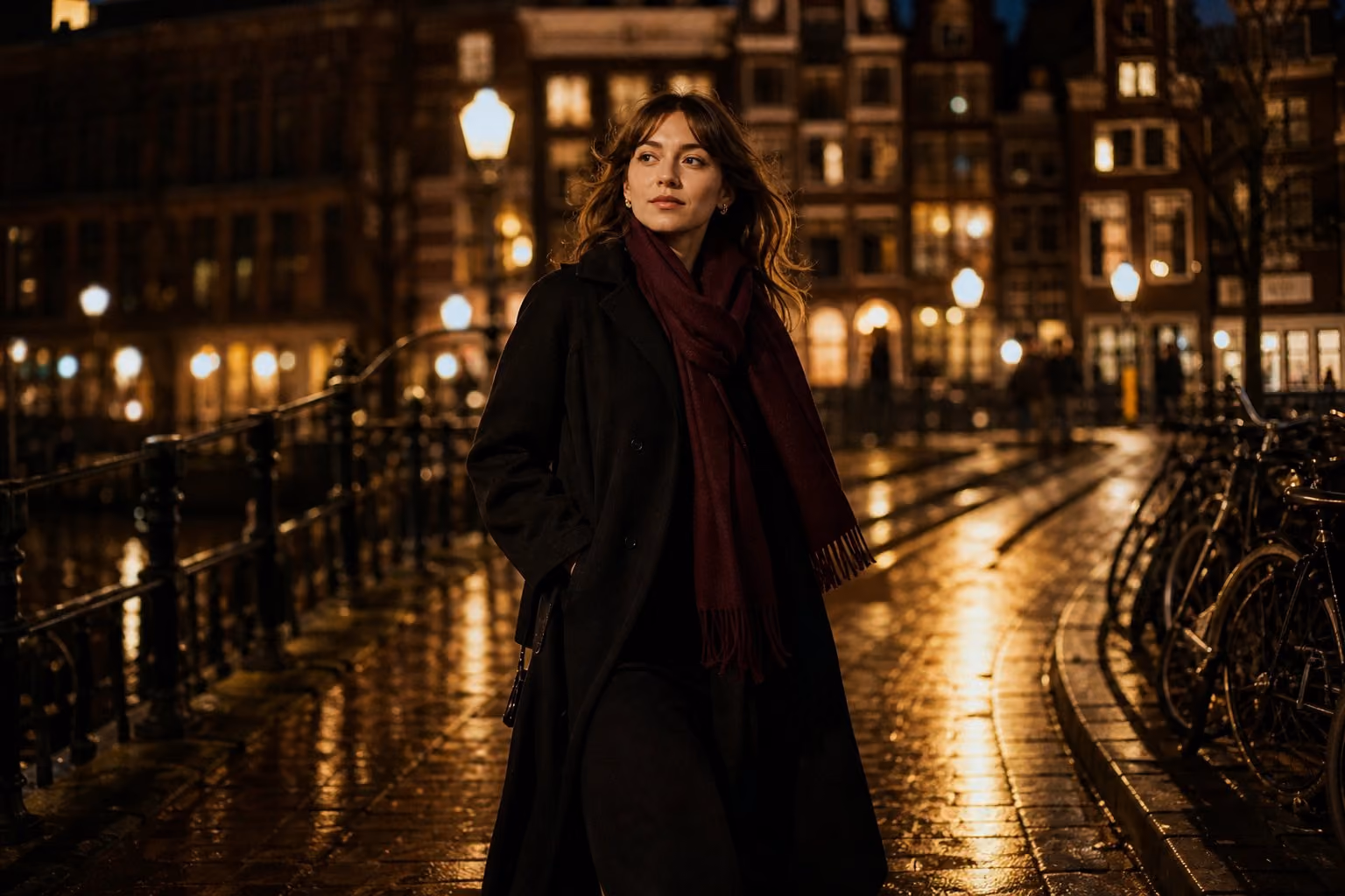 Vrouw die zelfstandig werkt vanuit een stedelijke omgeving